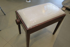 Стол за пиано Discacciati - 105 R череша гланц/ розово кадифе